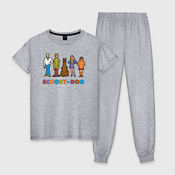 Пижама хлопковая женская Scooby-Doo and Co, цвет: меланж