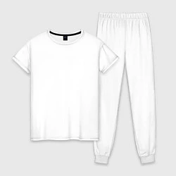 Пижама хлопковая женская FALLOUT76, цвет: белый