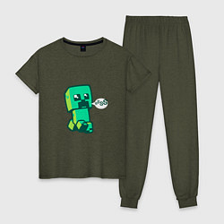 Женская пижама MINERCRAFT CREEPER
