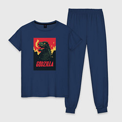 Женская пижама Godzilla