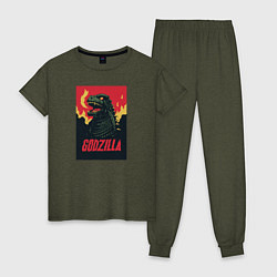 Женская пижама Godzilla