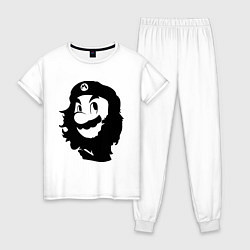 Пижама хлопковая женская Che Mario, цвет: белый