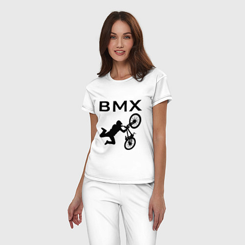 Женская пижама Велоспорт BMX Z / Белый – фото 3