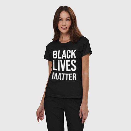 Женская пижама BLACK LIVES MATTER / Черный – фото 3