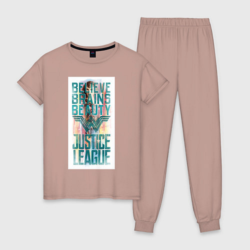 Женская пижама Justice League / Пыльно-розовый – фото 1