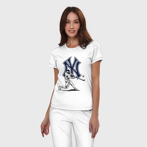 Женская пижама New York Yankees - baseball team / Белый – фото 3