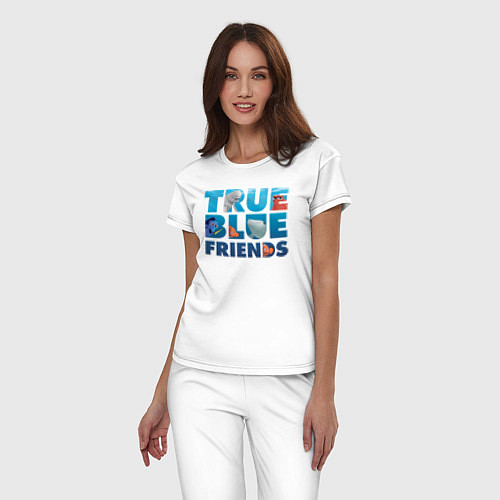Женская пижама True Blue Friends / Белый – фото 3