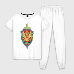 Пижама хлопковая женская ФСБ, цвет: белый