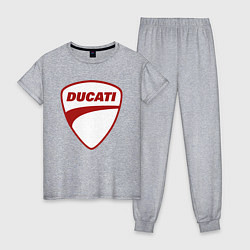Женская пижама Ducati Logo Дукати Лого Z