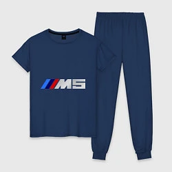 Пижама хлопковая женская BMW M5, цвет: тёмно-синий