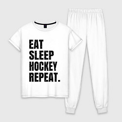 Женская пижама EAT SLEEP HOCKEY REPEAT