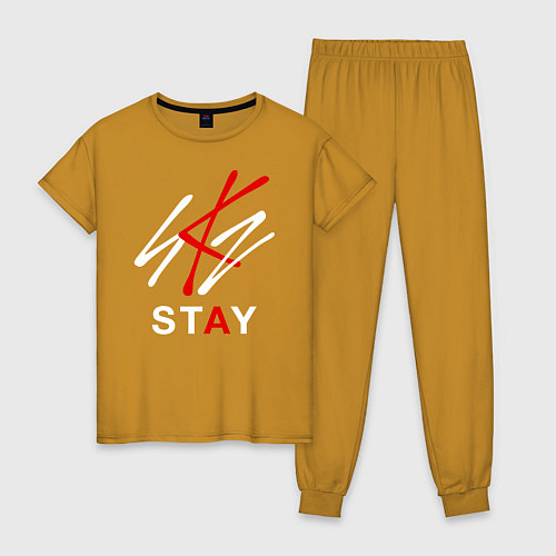 Женская пижама STRAY KIDS / Горчичный – фото 1