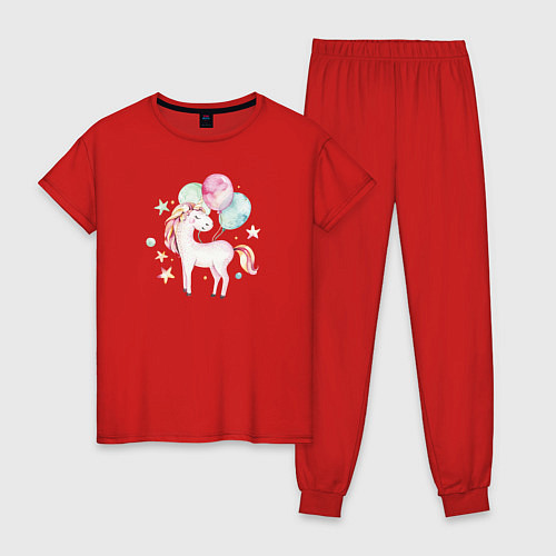 Женская пижама Пони / Красный – фото 1