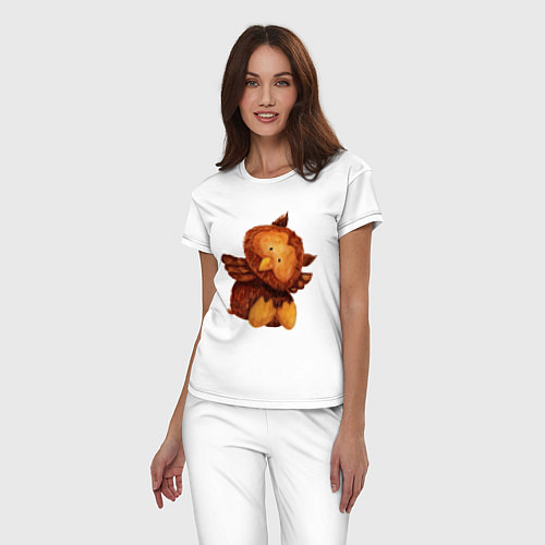 Женская пижама Сова / Белый – фото 3