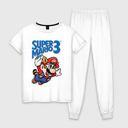 Пижама хлопковая женская Mario 3, цвет: белый