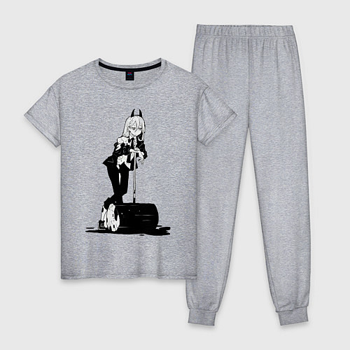 Женская пижама Человек бензопила Пауэр / Меланж – фото 1