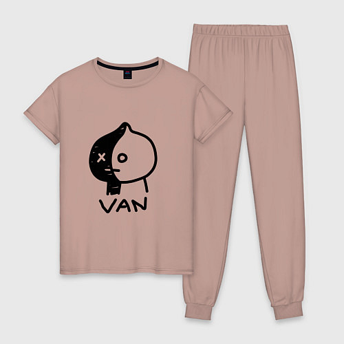 Женская пижама VAN ВАН / Пыльно-розовый – фото 1