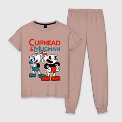 Женская пижама Cuphead & Mugman