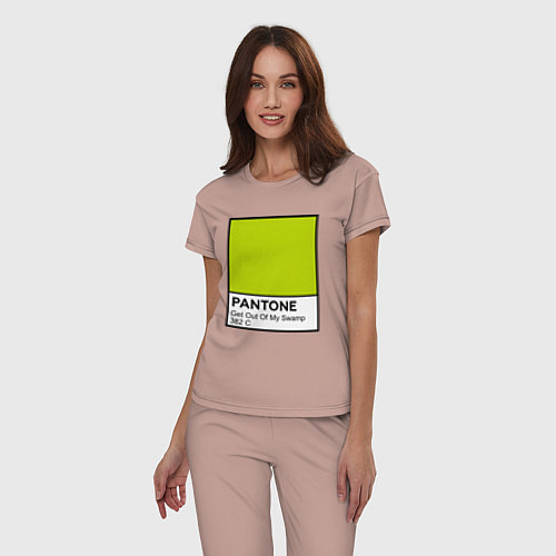 Женская пижама Shrek: Pantone Color / Пыльно-розовый – фото 3