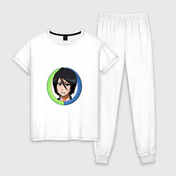 Пижама хлопковая женская Rukia Kuchiki Bleach, цвет: белый