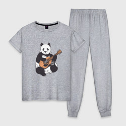 Женская пижама Панда гитарист Panda Guitar