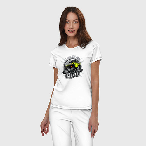 Женская пижама Внедорожный / Белый – фото 3