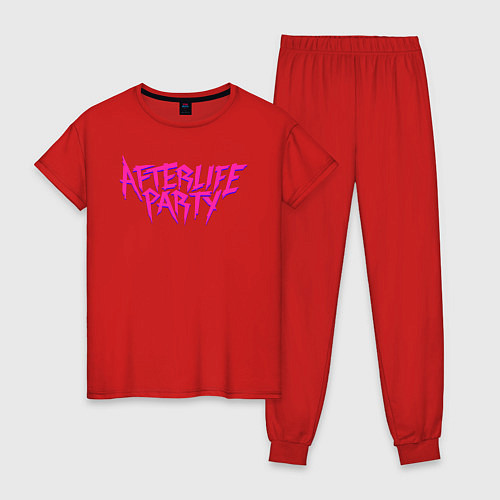 Женская пижама Afterlife Party / Красный – фото 1