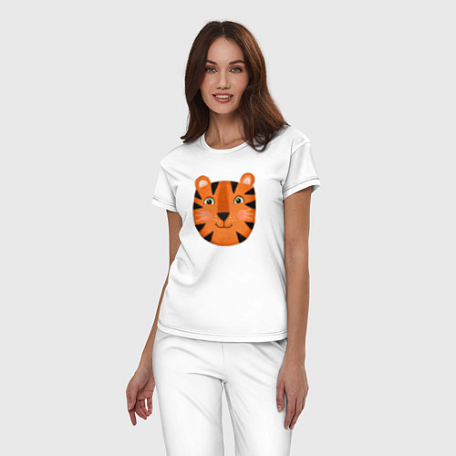 Женская пижама Тигр / Белый – фото 3