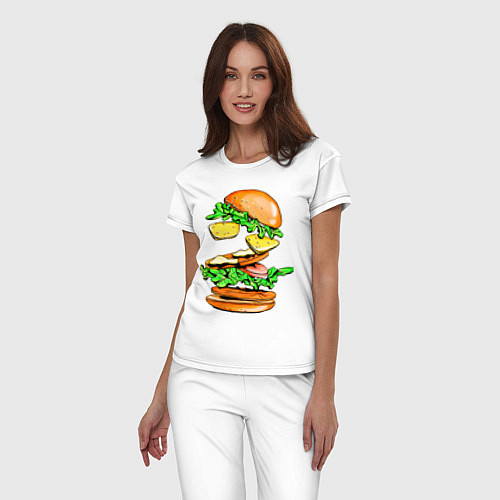 Женская пижама King Burger / Белый – фото 3