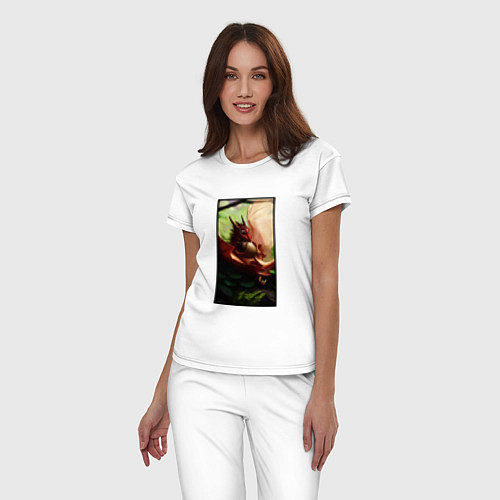 Женская пижама Дракоша / Белый – фото 3