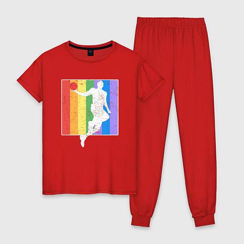 Женская пижама Basketball Color / Красный – фото 1