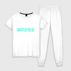 Пижама хлопковая женская Battlefield 2042, цвет: белый