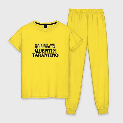 Женская пижама Quentin Tarantino / Желтый – фото 1