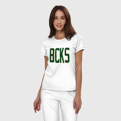 Женская пижама BCKS Bucks / Белый – фото 3
