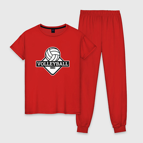 Женская пижама Volleyball / Красный – фото 1