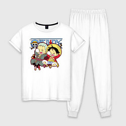 Женская пижама Малыши Зоро и Луффи One Piece