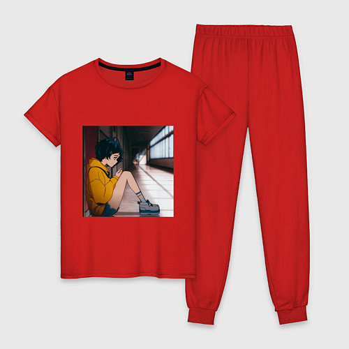 Женская пижама Ай Отто / Красный – фото 1