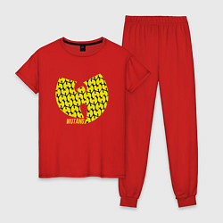 Пижама хлопковая женская Wu-Tang Style, цвет: красный