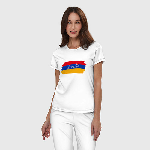 Женская пижама Любимая Армения / Белый – фото 3