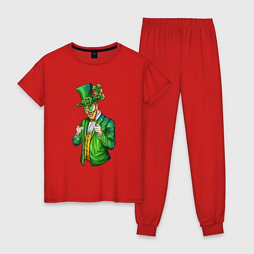 Женская пижама Дедушка Патрик / Красный – фото 1