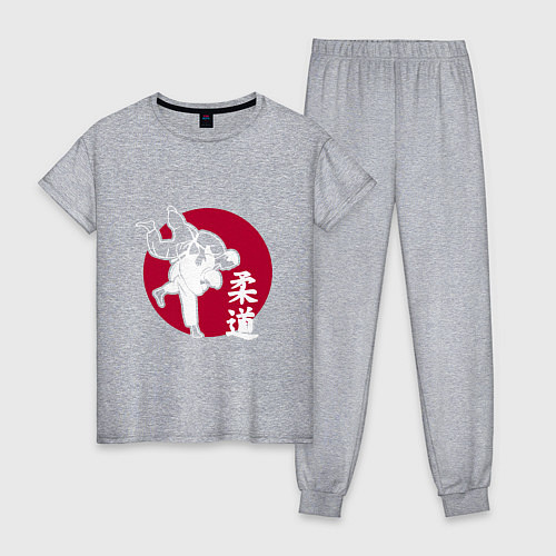 Женская пижама Japan Judo / Меланж – фото 1