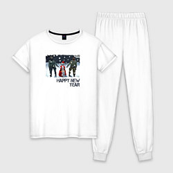 Пижама хлопковая женская Counter-Strike HNY, цвет: белый