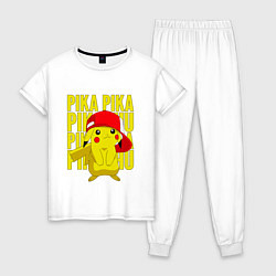 Женская пижама ПИКАЧУ В КЕПКЕ ПОКЕМОНЫ