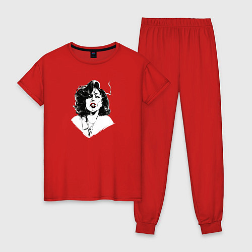 Женская пижама Портрет Ga ga / Красный – фото 1