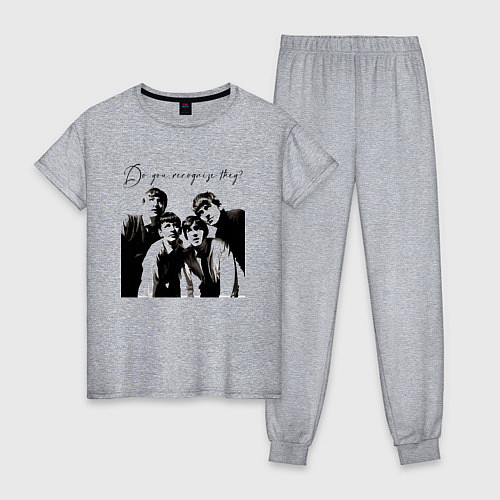 Женская пижама А вы узнали, кто это? / Меланж – фото 1