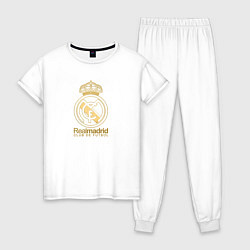 Женская пижама Real Madrid gold logo