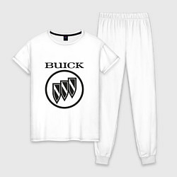 Женская пижама Buick Black and White Logo