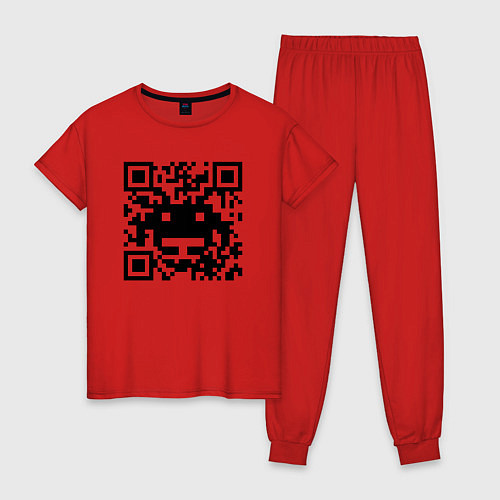 Женская пижама QR-Monster / Красный – фото 1