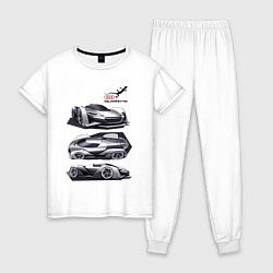 Женская пижама Audi motorsport concept sketch