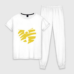Пижама хлопковая женская Wu - Clan, цвет: белый